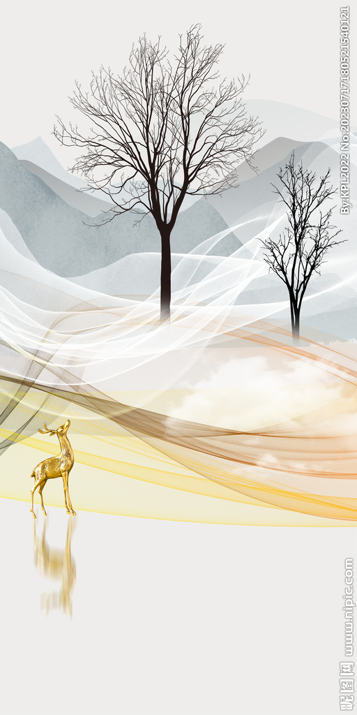 意境 新款高档玄关 tif分层