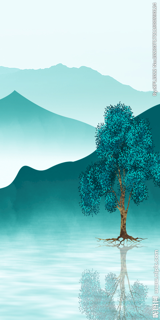 蓝色 新品人气玄关 Tif分层