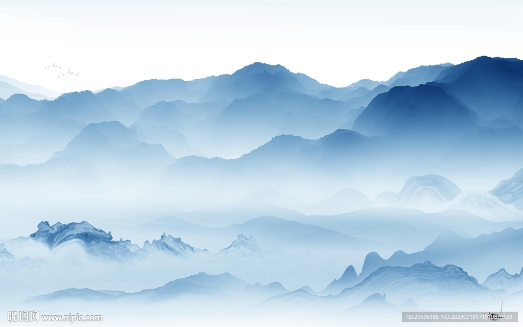 简约 新款客厅山水 TIf分层