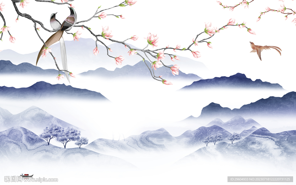 高雅 新品爆款山水 TIf分层