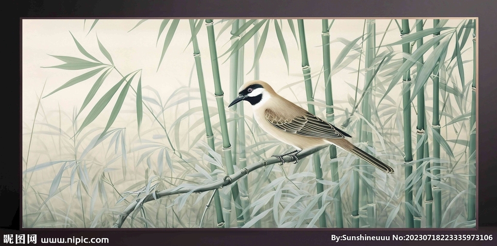 山水画装饰画无框画