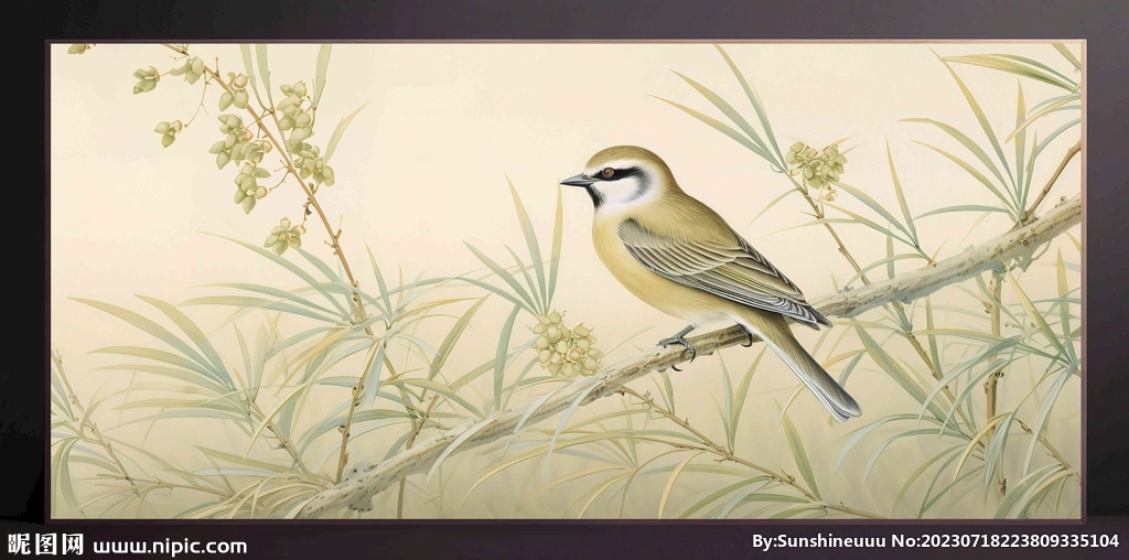 山水画装饰画无框画