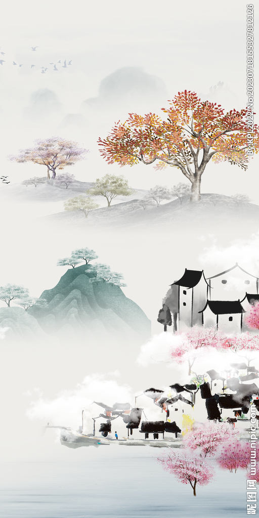 高端 中式爆款玄关 TiF分层