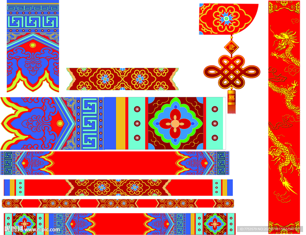 古典建筑花纹图片