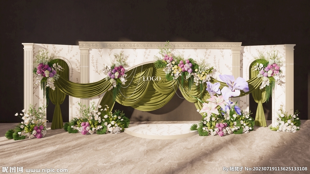 法式婚礼su模型