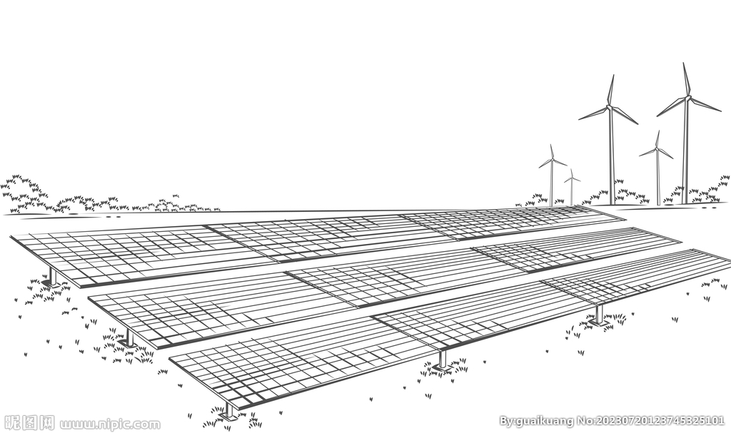 太阳能风力发电背景