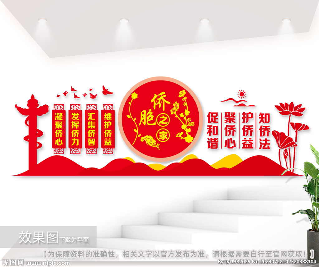 侨胞之家文化墙图片