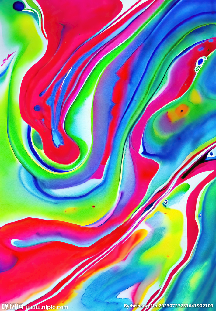 炫彩流体抽象背景