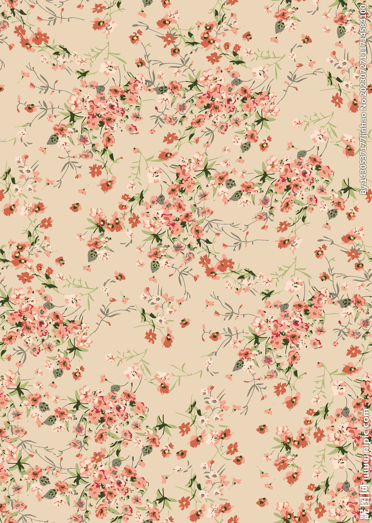 小碎花  大牌花