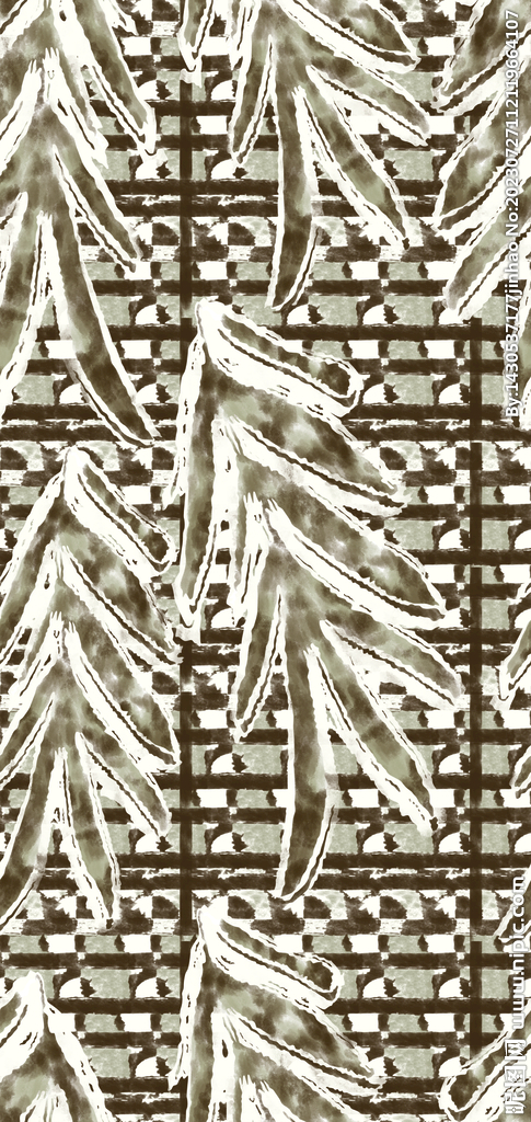 叶子  扎染  抽象