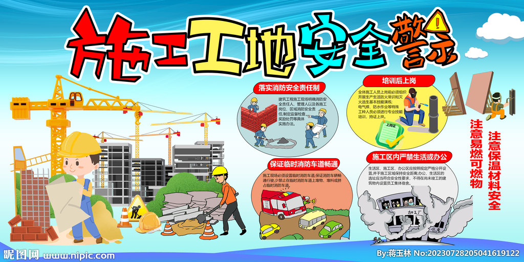 施工工地防火安全宣传栏