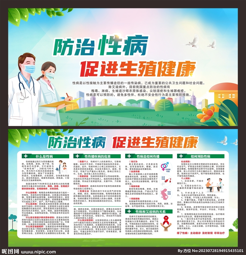 性病 健康教育 宣传栏