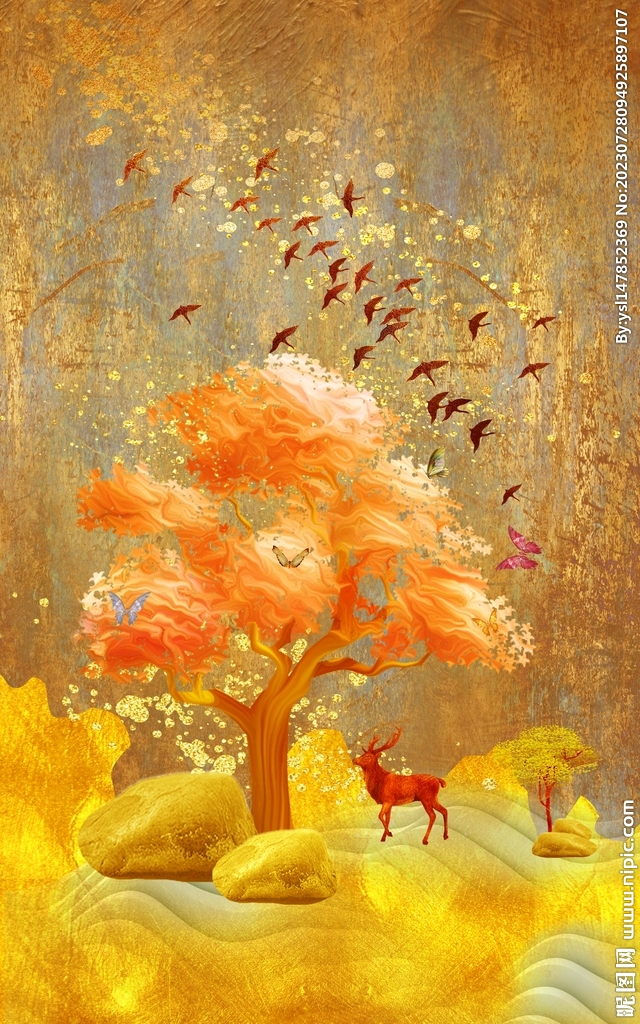 玄关画生财有路