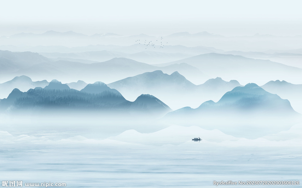 新中式禅意山水画