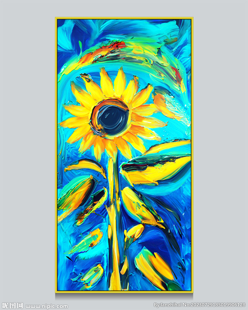 向日葵油画