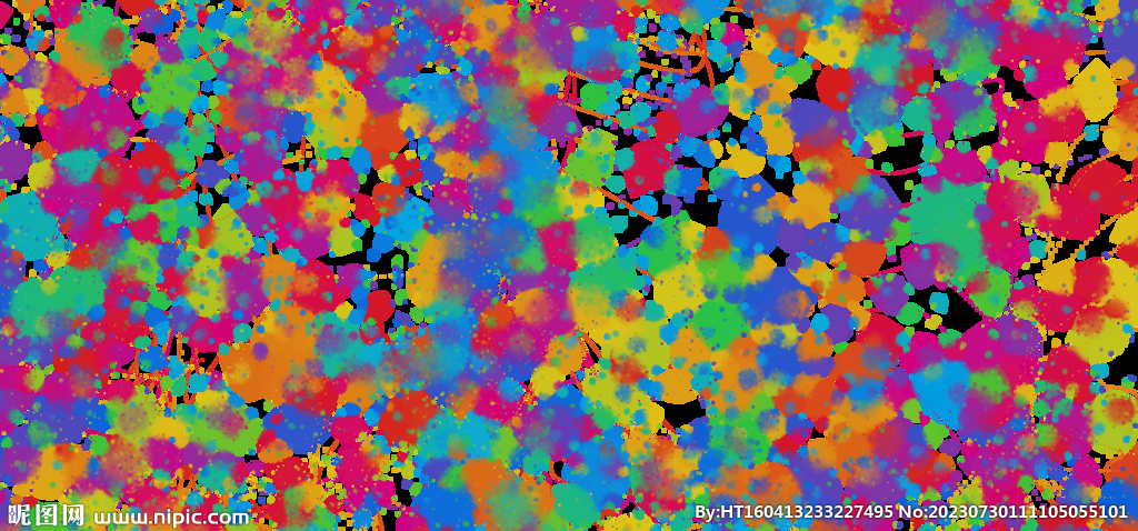 点状五彩背景