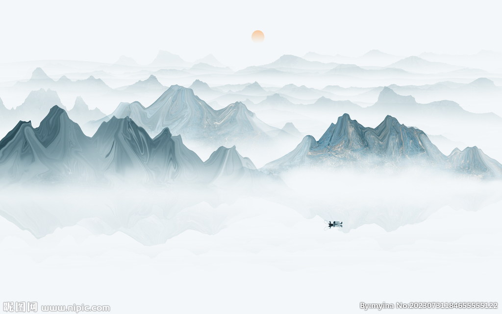 新中式写意水墨画