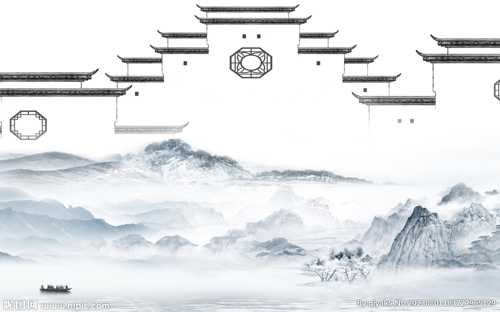 高端 高清上传山水 Tif分层