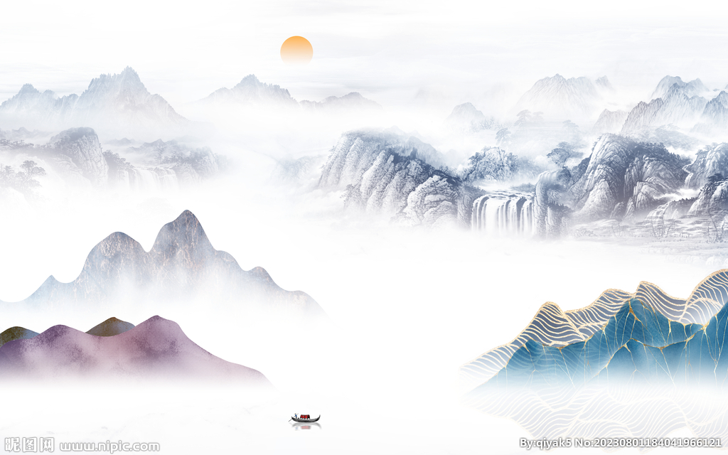 高档 高清上传山水 Tif分层