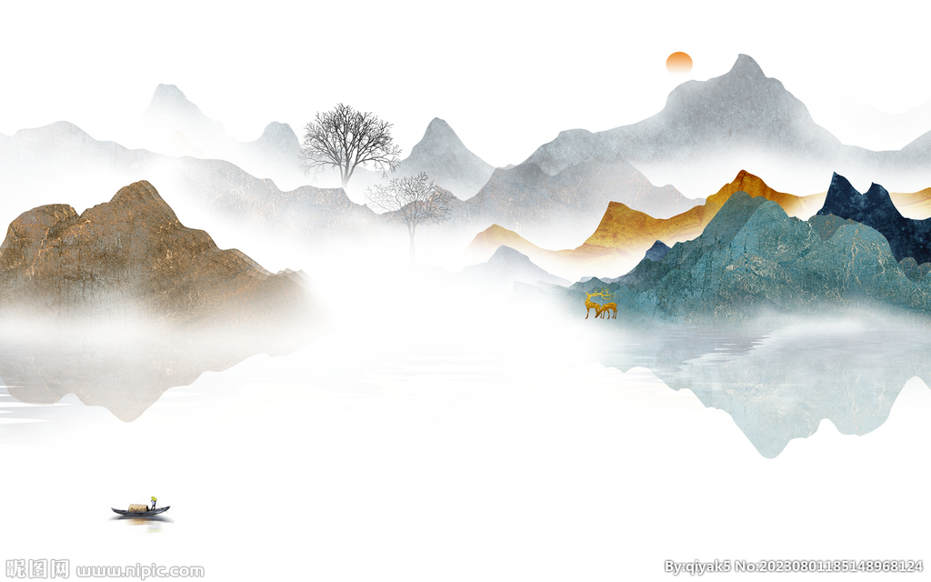 大气 高清上传山水 Tif分层