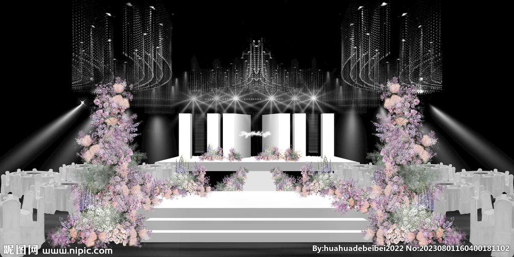 紫色水晶效果图