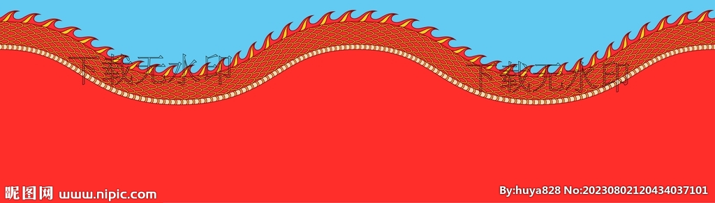 龙中式矢量背景