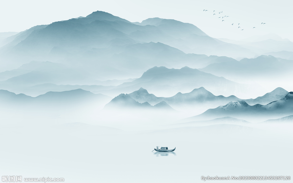 新品 最新背景山水 Tif分层