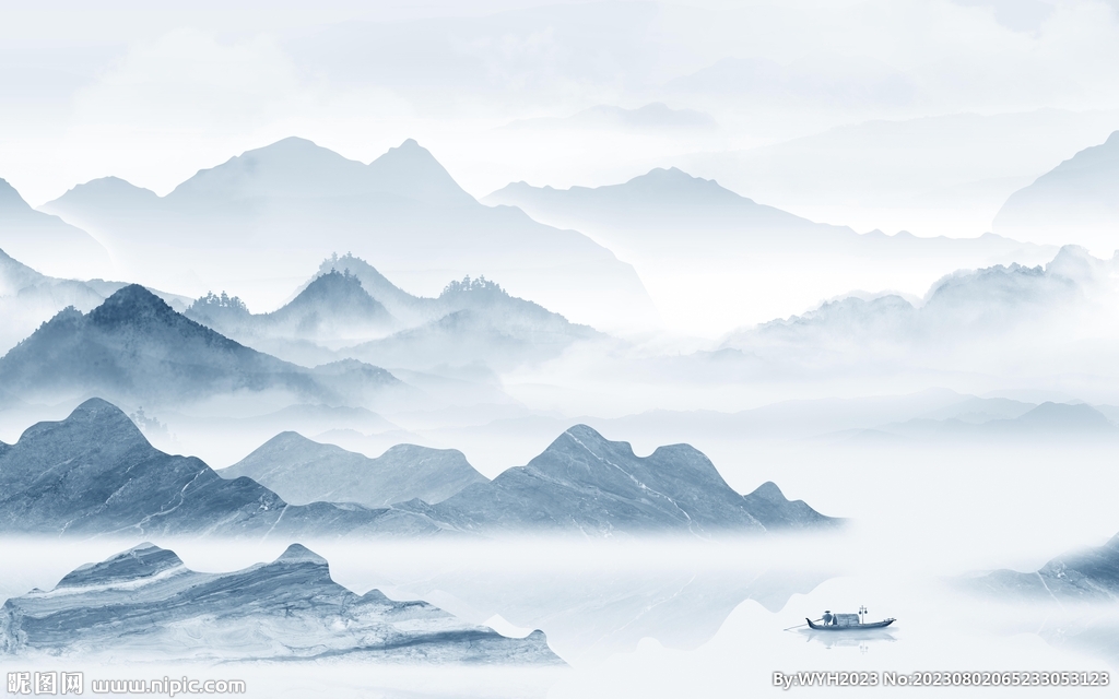 大气 高清中式山水 Tif分层