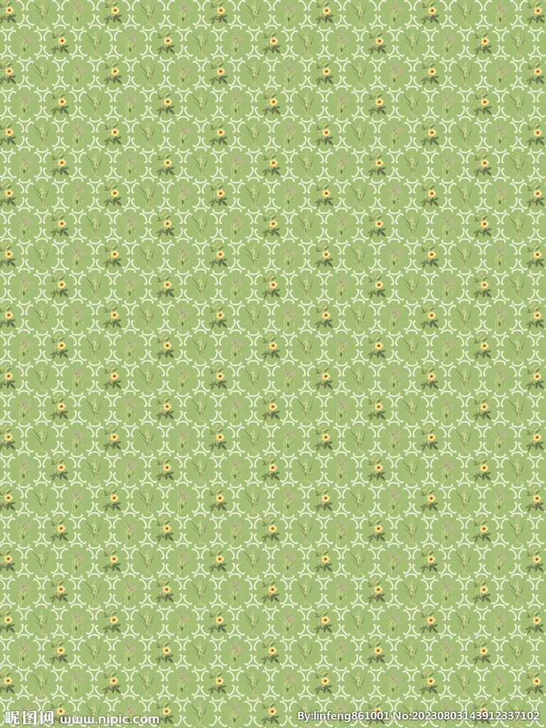 兰草小黄花复古传统古典花纹