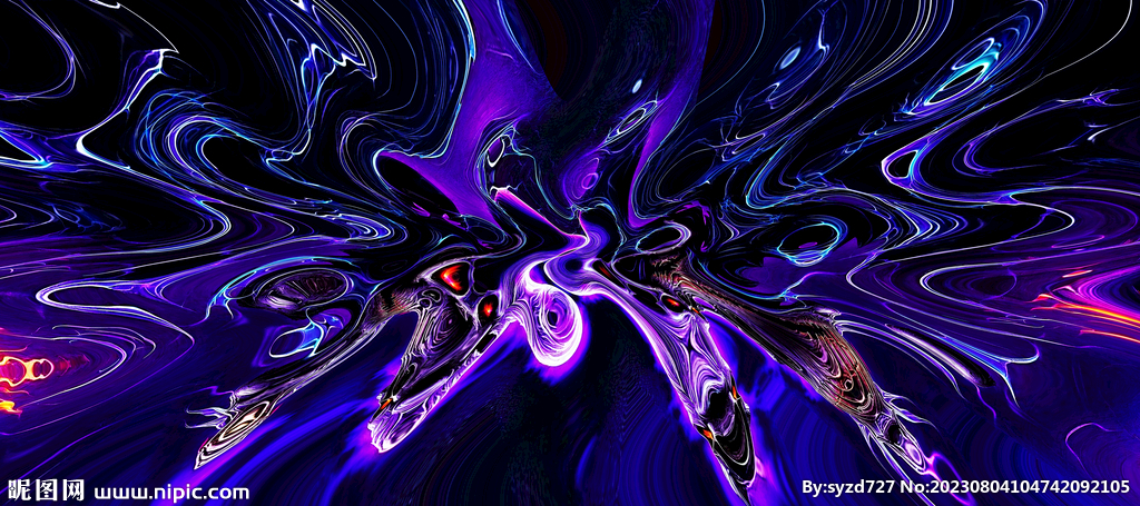 紫色抽象ktv酒吧背景墙