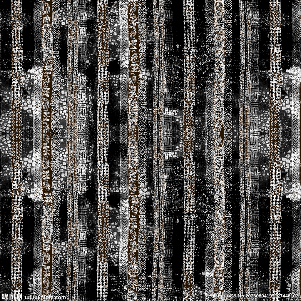 数码印花花型 抽象条纹