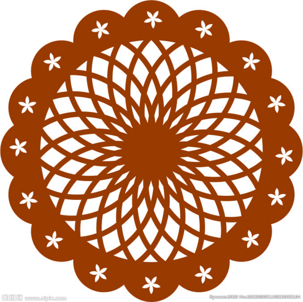 圆形窗花格图片