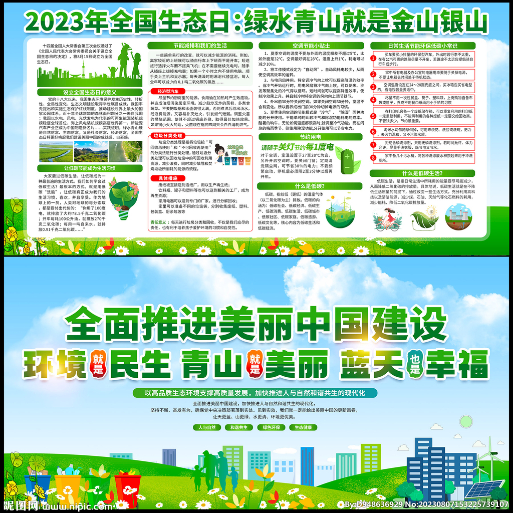 全国生态日展板