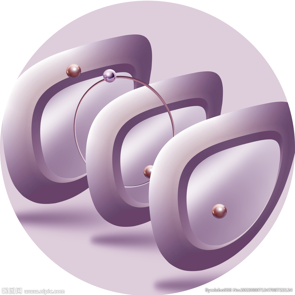 轻奢几何艺术圆形挂画装饰画