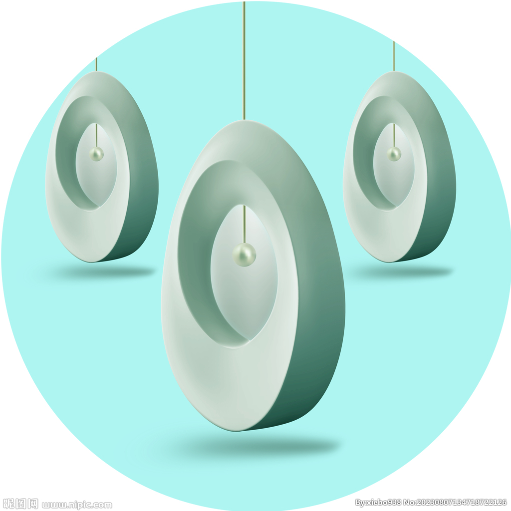 轻奢艺术吊坠圆形挂画装饰画