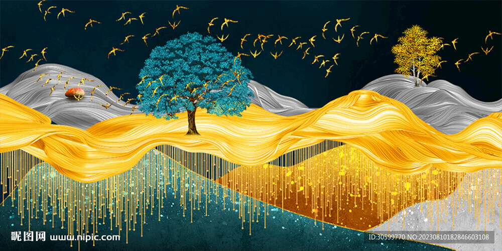 现代简约抽象床头装饰画图