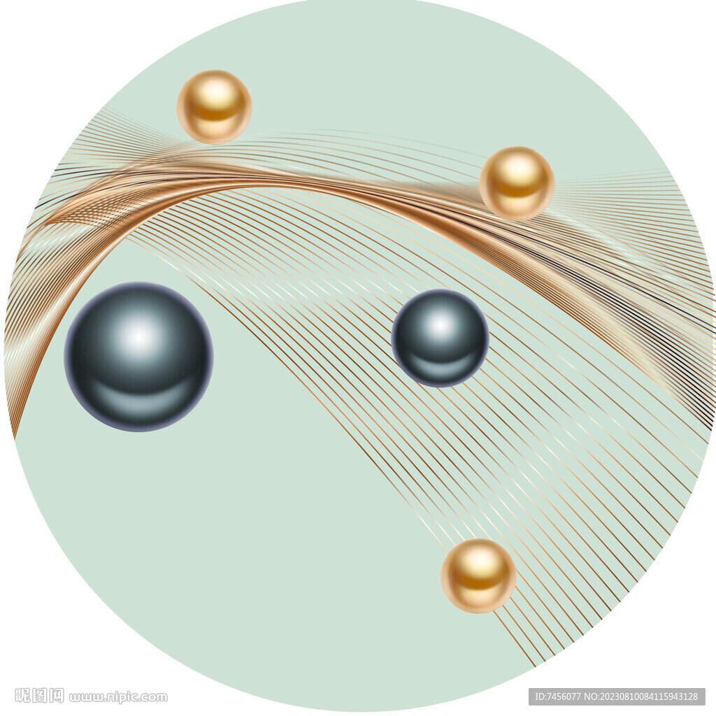 圆球唯美圆形挂画装饰画