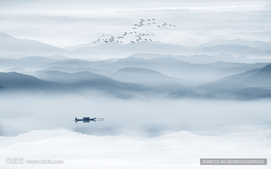 新中式禅意山水画