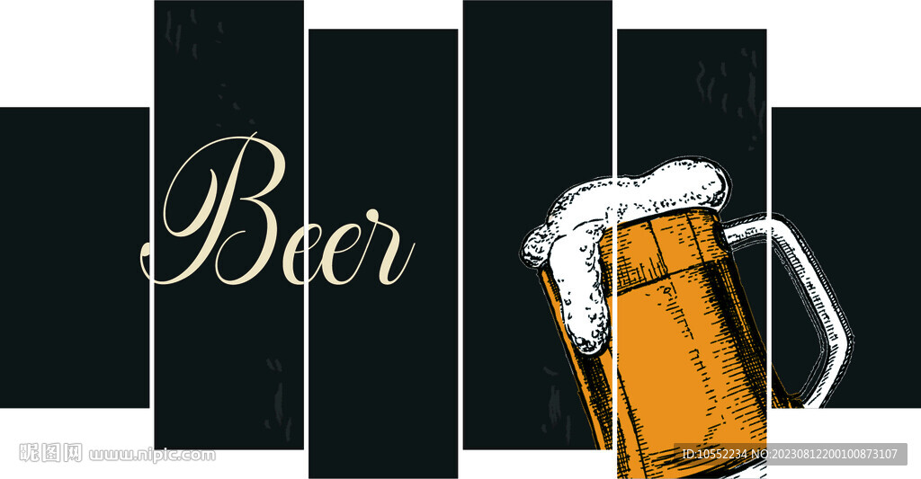 啤酒装饰画
