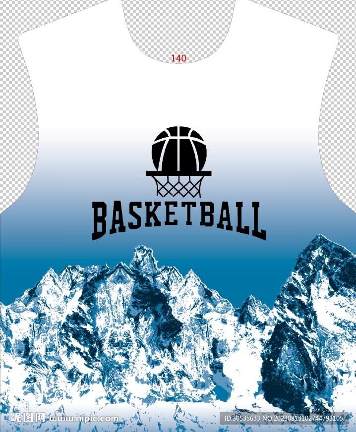 裁片雪山球服分层文件