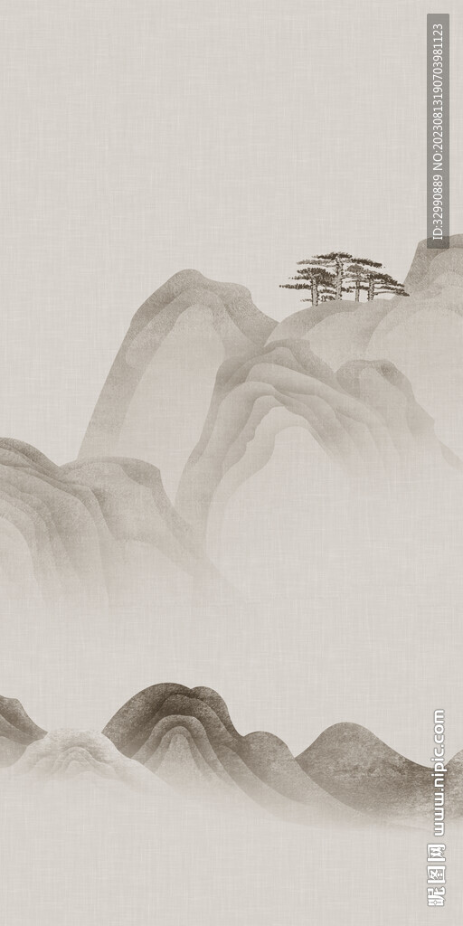 别墅 简约新玄关画 Tif分层