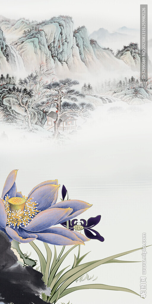 最新 极简新玄关画 Tif分层