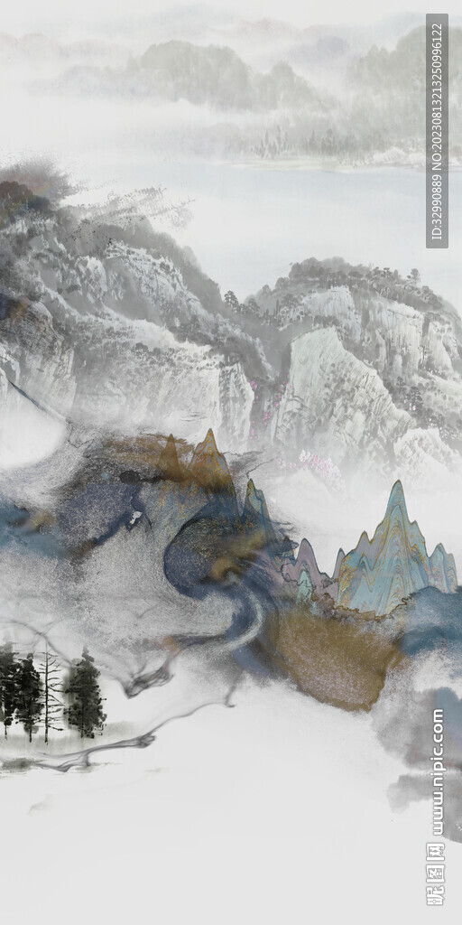 高端 新清晰玄关画 TiF分层