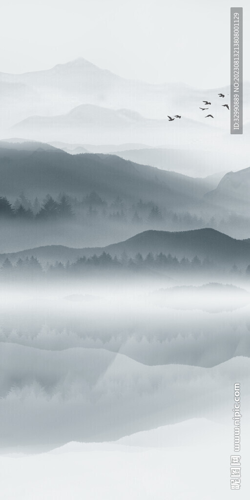 意境 新清晰玄关画 TiF分层