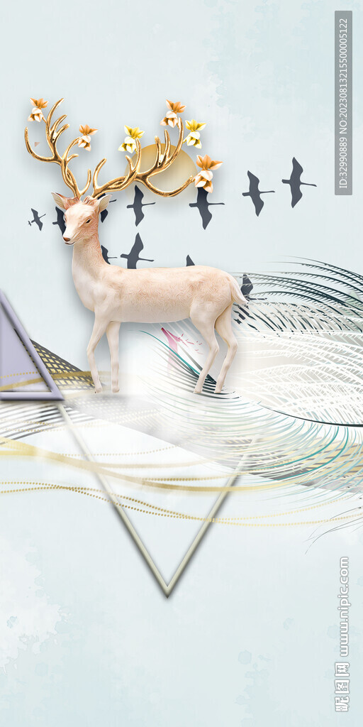 高雅 现代欧式玄关 TIF分层