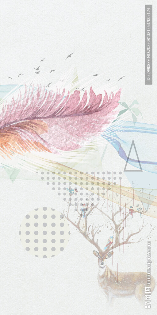 淡雅 现代欧式玄关 TIF分层