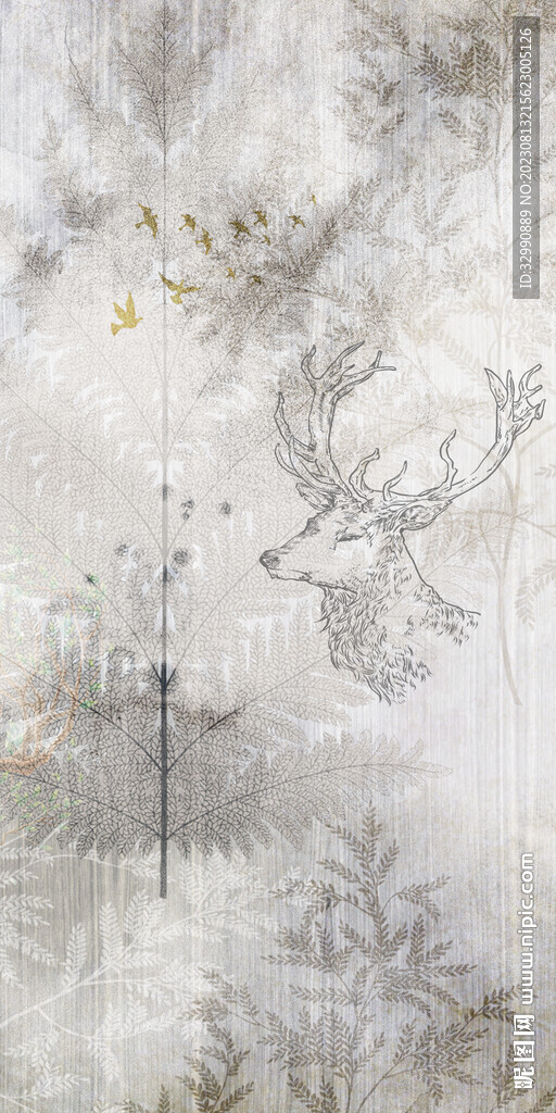 高清 现代欧式玄关 TIF分层