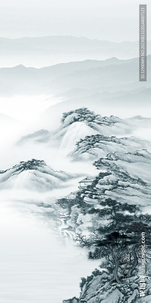 清晰 新简约玄关画 tiF分层