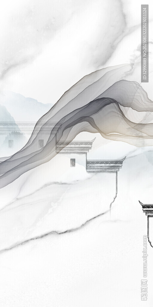 高清 现代玄关新画 tiF分层