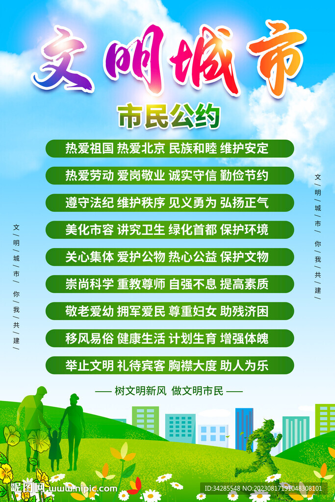 文明城市市民公约